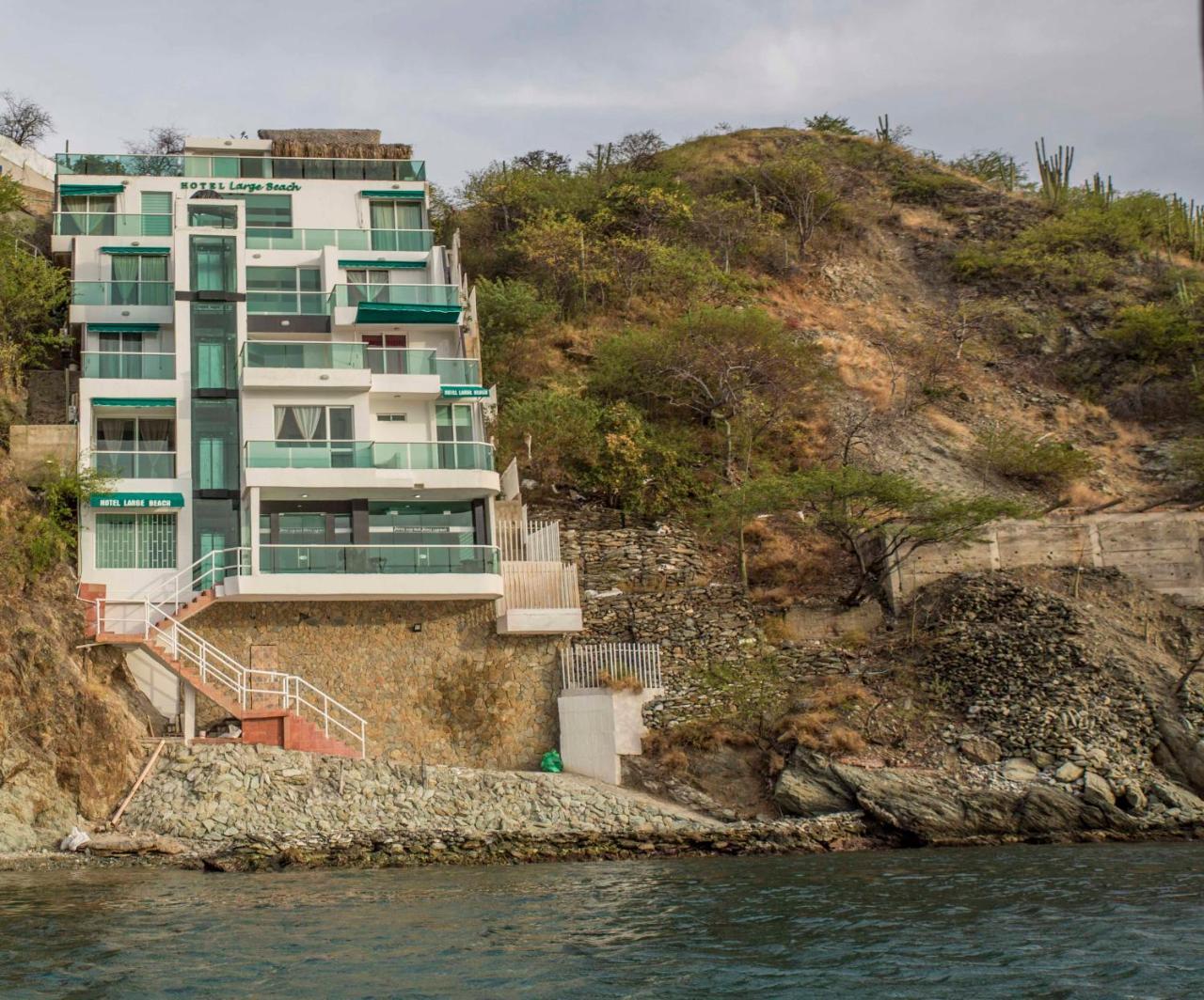 Hotel Large Beach Taganga Bagian luar foto